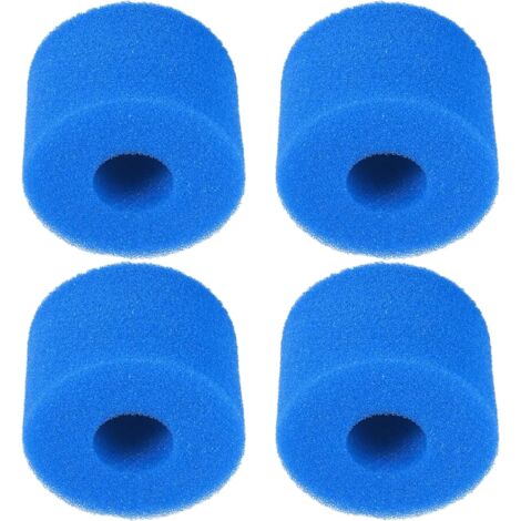 4x Filtre en mousse Ø10,8x7,3 cm 40PPI compatible avec Intex Purespa S1 Spa Piscine Filtration Nettoyage