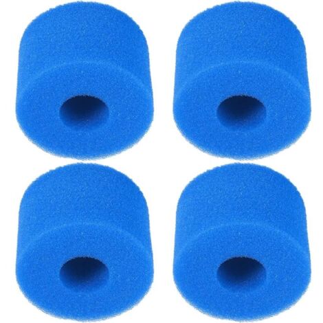 4X Filtre Mousse Ø10,8x7,3 cm 40PPI Compatible avec Intex Purespa S1 Spa Piscine Filtration Nettoyage