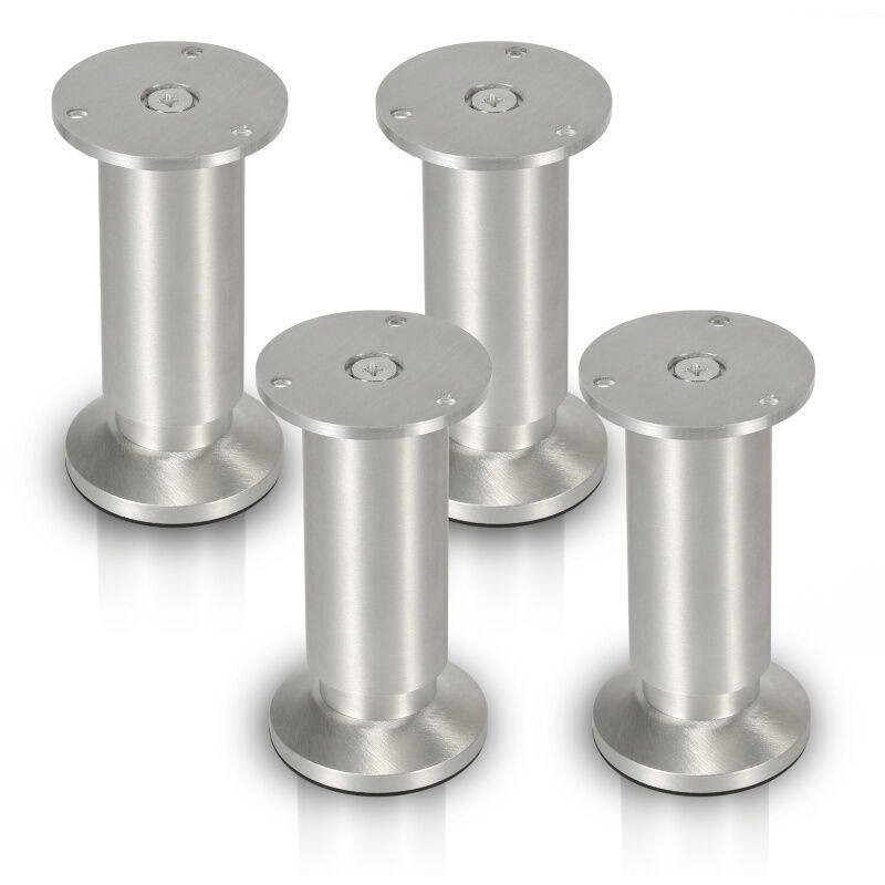 4X Gambe della mobilia 10CM Lega di alluminio