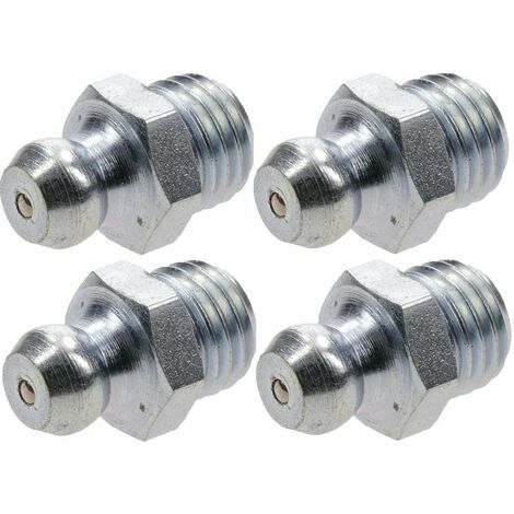 4x graisseur M8x1 angle 180° autotaraudé embout graissage pompe à graisse manuelle hydraulique tracteur engin agricole tractopelle