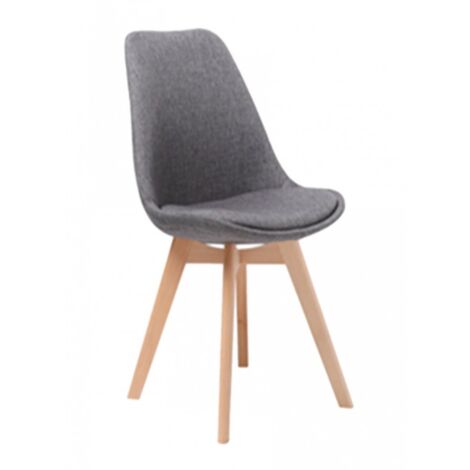 4x Graue Stühle modernes Design Büro cm 54 x 48 x 84 h