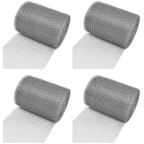 4X Grillage en acier inoxydable 12,7 cm x 6 m Grillage à mailles fines en acier inoxydable à mailles serrées pour argent