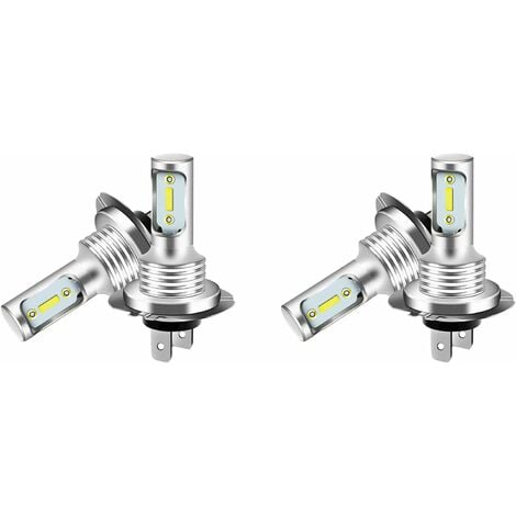  RDVCAR® Ampoule H7 LED pour Voiture & Moto – Phare Avant (Feu  de Croisement ou Route) – 6500K (Blanc Froid) Ultra Puissant – Remplacement  Kit Xénon/Lampe Halogène – Paire de Veilleuses OFFERTE
