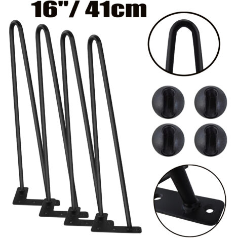 4x Hairpin Legs Hairpins Tischkufen Haarnadelbeine Tischbeine Austauschbare 16"