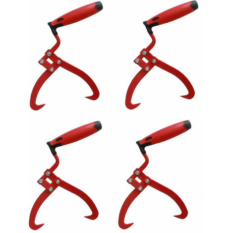 4x Handpackzange Packzange Handhebehaken Sappie Holzgreifer Forstzange