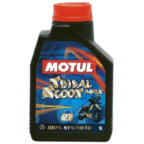 4x Huile Motul Tribal Scoot 2T Max bidon de 1 Litre