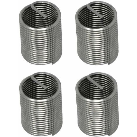 4x insert fileté M8x16 ressort filet rapporté standard acier inoxydable V-coil réparation renforcement filetage foiré taraudage