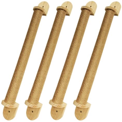 4x Katzen Wand-Kratzstamm 60cm Sisalstamm Kratzbaum Kratzpfosten Kratzsäule