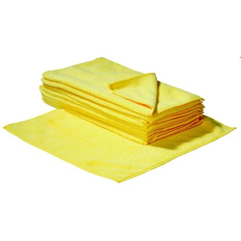 8x Microfasertücher Putztuch gelb "Zaubertuch* in Deutschland entwickelt 