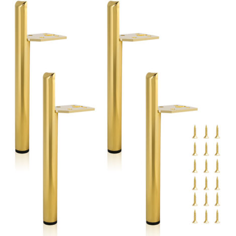 4X mobili gambe 15CM metallo oro divano supporto gamba regolabile armadio gamba divano gambe letto