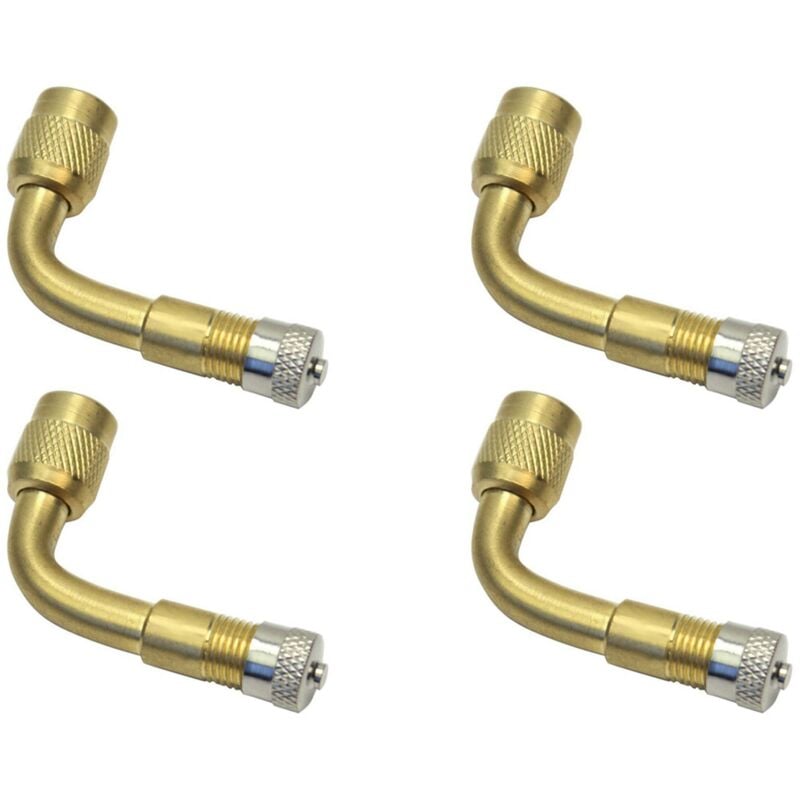Image of Tlily - 4X Motorrad Auto Reifen Ventil Verlaengerung Adapter - 90 Grad Kurve