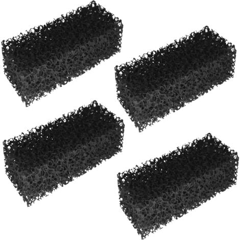 CYCLINGCOLORS 4x Mousse de Filtration au Charbon actif pour Filtre Aquarium Pompe compatible avec Tetra CF 400/600 Plus