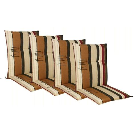 4x Niederlehner Polsterauflage 105x50 Stuhlkissen Sesselauflage Sitzpolster