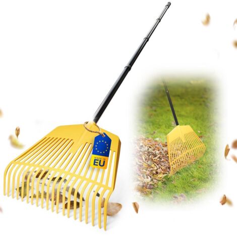 4x Novatool Gartenpflege-Sets  Laubrechen mit 4-tlg. Steckstiel