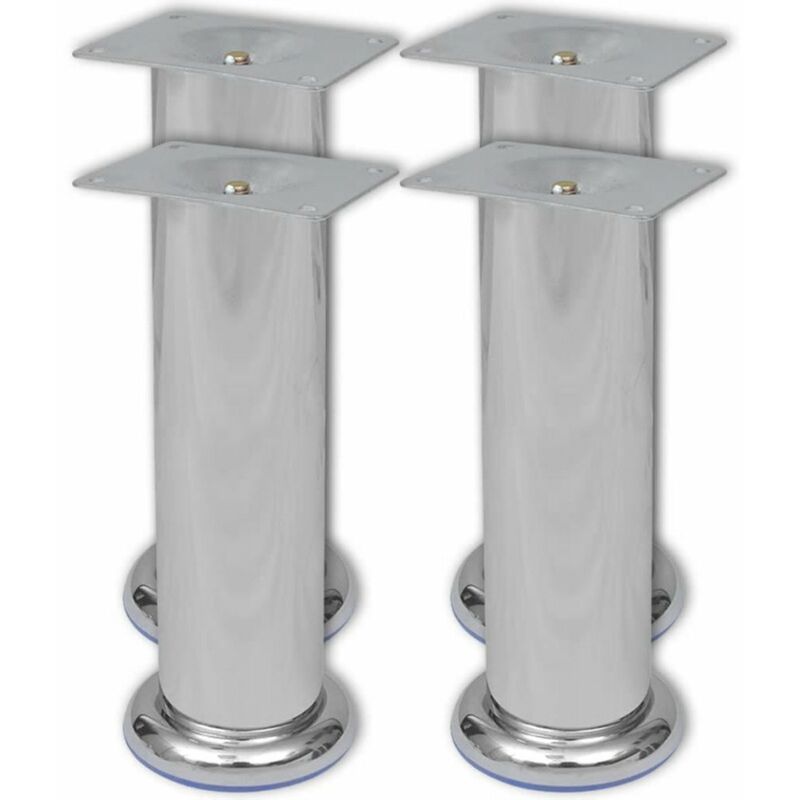

4x Patas de sofa redondas cromadas 180 mm