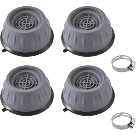 4x PATINS EN CAOUTCHOUC POUR PIEDS DE LAVE-LINGE ET DE LAVE-VAISSELLE, ANTI-VIBRATIONS, AMORTISSEURS DE CHOCS