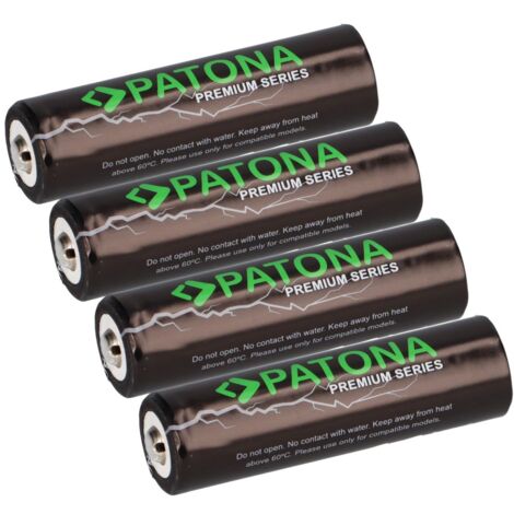 4x PATONA Premium 14500 Zelle ICR14500 Li-Ion Akku 3,7V 800mAh