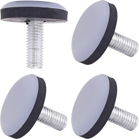 4x pied réglable téflon ajustable patin vérin vis poussoir butée PTFE (M8)