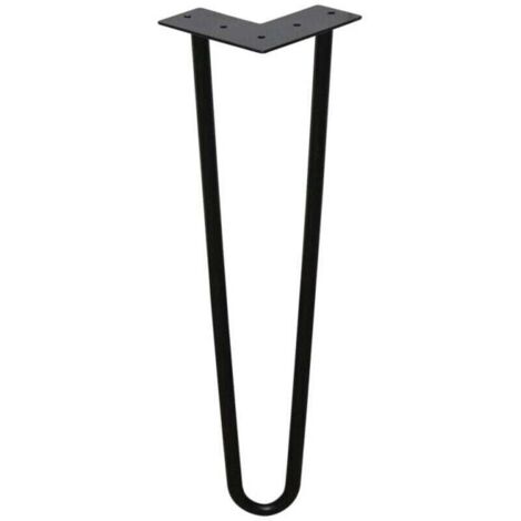 4x pieds en épingle Pieds de table Pieds de table à charge , XU,lourde Patins de table Hairpin Legs Interchangeables 2 étriers-30cm - KZQ