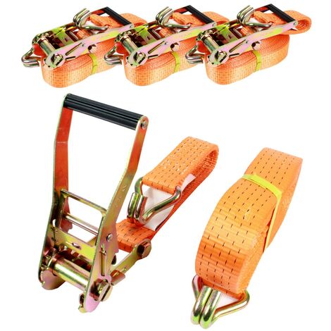 10Pcs 5000kg 10m 5t Spanngurte mit Ratsche 2 teilig Ratschengurte Zurrggurte