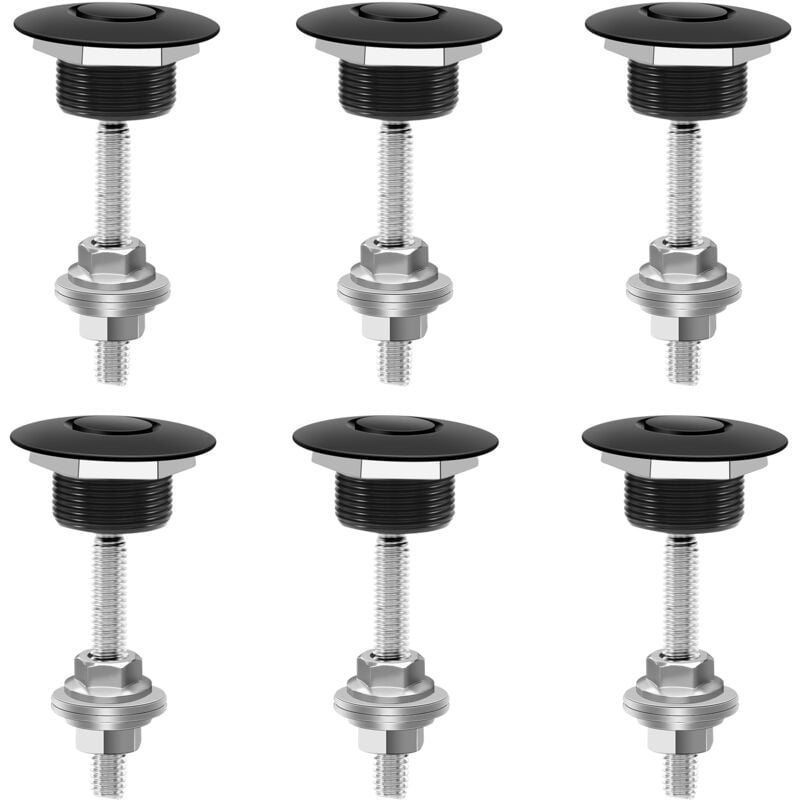 Image of Tlily - 4X Push Button Quick Release Auto Haube Motorhaube Latch Pin Lock Stoßstange Clip Schwarz