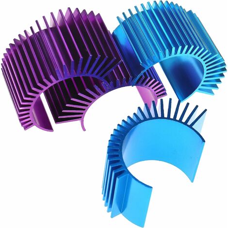 4X radiateurs en Aluminium ailettes de Refroidissement pour HSP540 550 Taille Moteur électrique brossé brushless rc pièces de Voiture Accessoires，Starlight