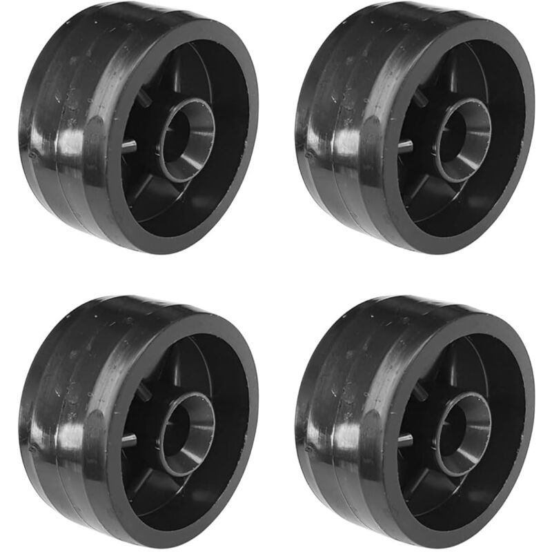 Cyclingcolors - 4x Roulette 30mm en plastique rigide noir pour utilisation universelle Galet Poulie Roue Rouleau Meuble Porte coulissante Tiroir Lit