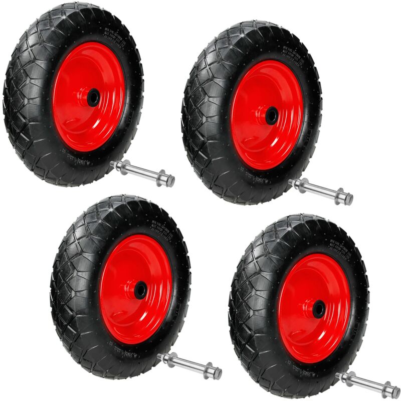 

4x Rueda de repuesto carretilla 4.80 /4.00-8 diámetro del neumático Ø 390mm