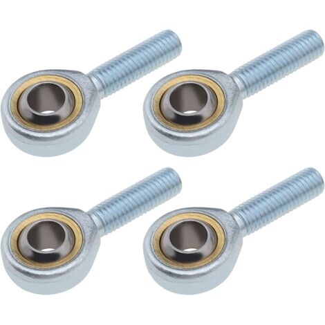 4X SA6 T/K Rose Joint Mâle Embout de Tige Roulements Droite M6x1.0mm en Acier pour Cylindre Hydraulique Forgeage Machine Voiture Amortisseur