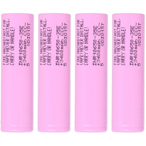 4x Samsung INR18650-35E 3500mAh 3,7V - 18650 Akku