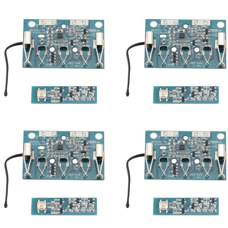 Image of Tlily - 4X Schaltkreis Leiterplatten Platine für 18V Li-Ion Batterie Spannung Erkennung Schutz