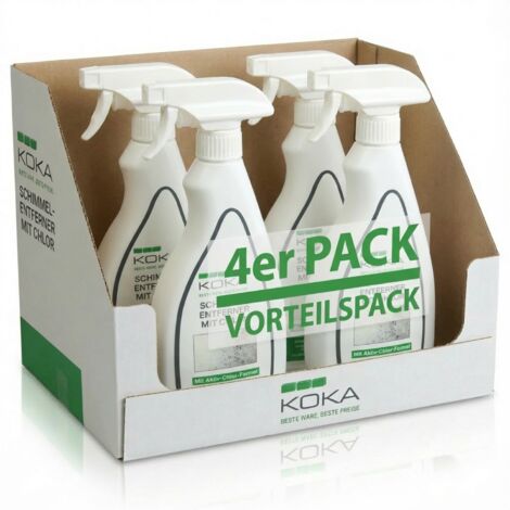 4x Schimmelentferner mit Aktiv-Chlor-Formel je 500ml
