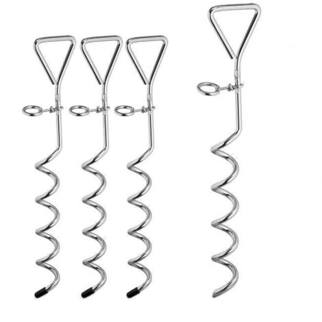 4x screw in ground anchor