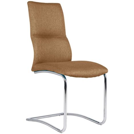 4x Sedia in tessuto tortora 47x496h cm