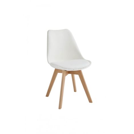 4x Sedia nordic Carlotta bianca STS
