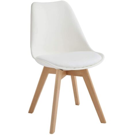 4x Sedia nordic Carlotta bianca STS