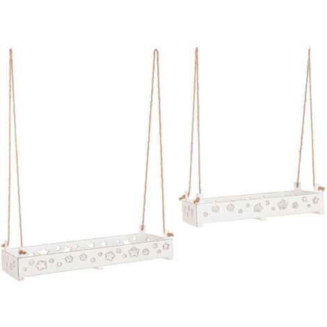 4x Set2 Vassoio Hilaris Rett Bianco Stella