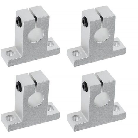 4x SK16 Support d'arbre Linéaire 16mm CNC Unités de Glissière à Billes à Mouvement Linéaire Support de Rail Guide d'arbre pour Imprimante 3D Machine Multi-axes