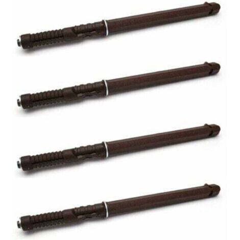 4x Support d'étagère caché invisible flottant marron capacité 15kg Console Fixation Murale Suspendue Tiroir Meuble Mur Dissimulé Décoration DIY, 10 x 100mm