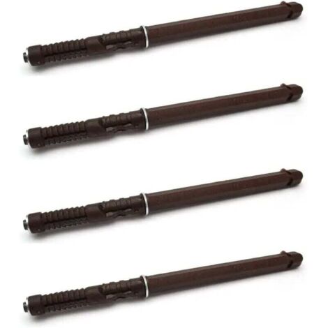 4x Support d'étagère caché invisible flottant marron capacité 15kg Console Fixation Murale Suspendue Tiroir Meuble Mur Dissimulé Décoration DIY, 10 x 100mm