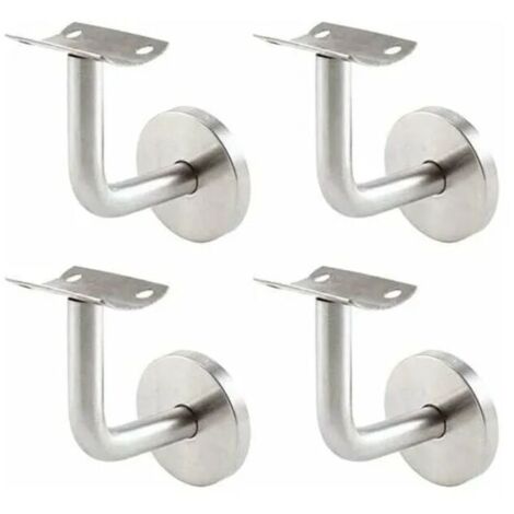 4x Supports de Main Courante Inox 304 pour Rampe Escalier acier inoxydable Soutien Support Mural