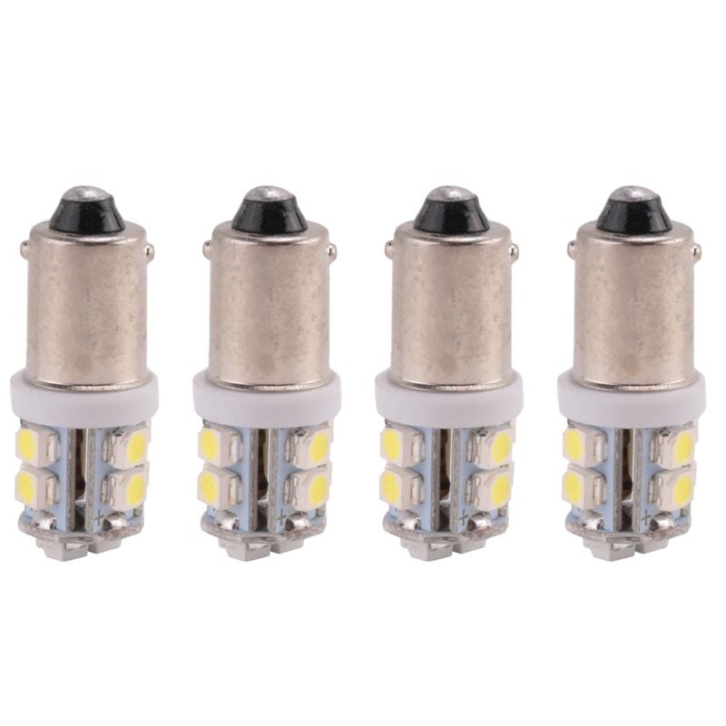 Image of Tlily - 4x T11 BA9S 233 bajonett 10 smd led Auto Keil Innenraum Seite Weiß Glühbirne
