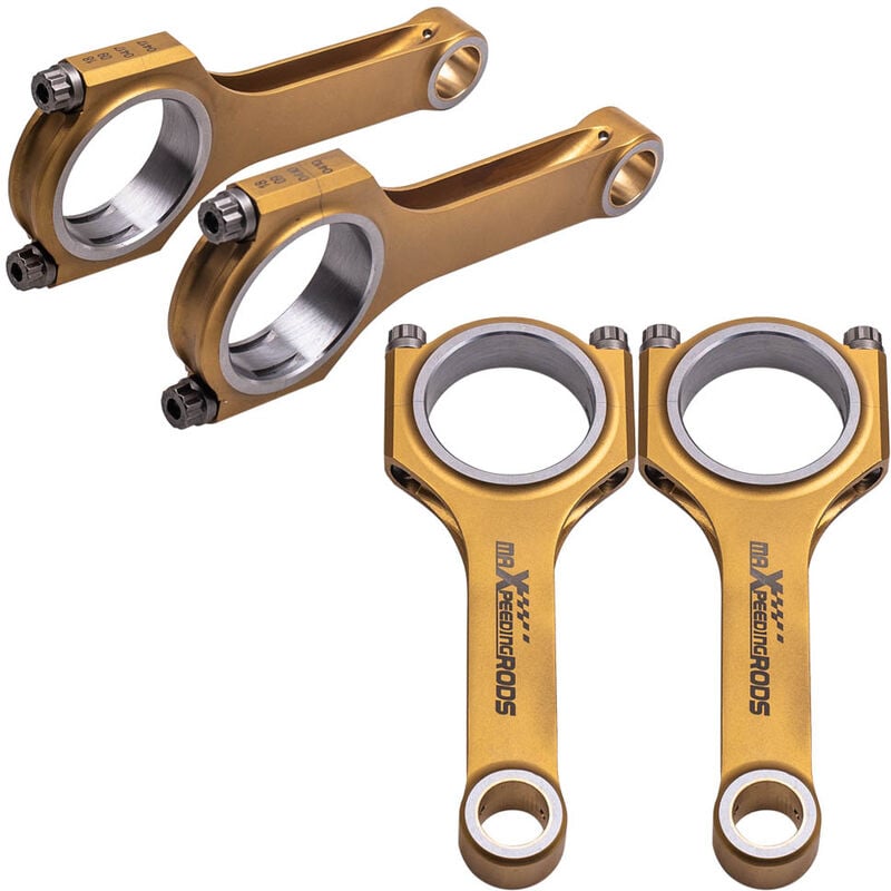 Image of 4x Titanized Pleuel 4340 EN24 Connecting Rods für Porsche 356A 1.6L 1955 - 19594x Titanized Pleuel 4340 EN24 Connecting Rods für Porsche 356A 1.6L