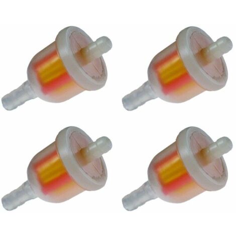 4x Universal Kraftstofffilter 5mm - 6mm Kraftstoff Rasenmäher Traktor Grubber