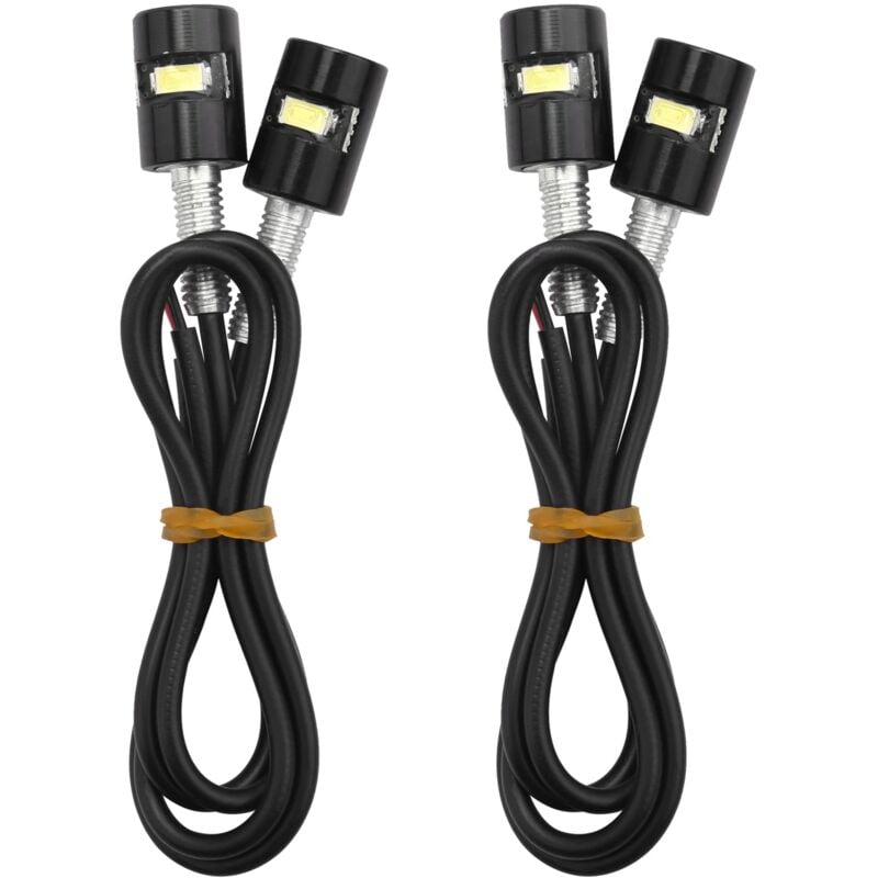 Image of Tlily - 4X Universal Weiß Motorrad Schraube smd led Bolzen Lampe Auto Kennzeichen Licht