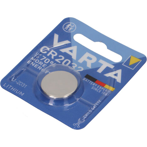 4x VARTA Lithium-Knopfzelle 3V CR 2032 DL 2032 ECR 2032 L14 EA - 2032C Lithium 5004LC