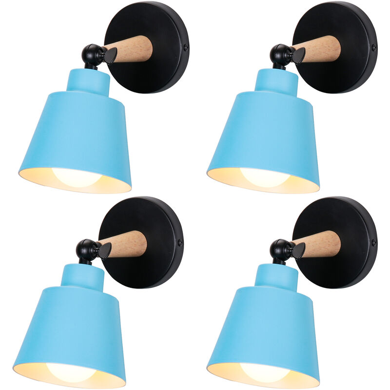 Image of 4X Wall Light, Modern Wooden Wall&hellip;