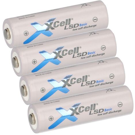 4x XCell Mignon AA Akku LSD Basic Ni-MH 1,2V 2100mAh