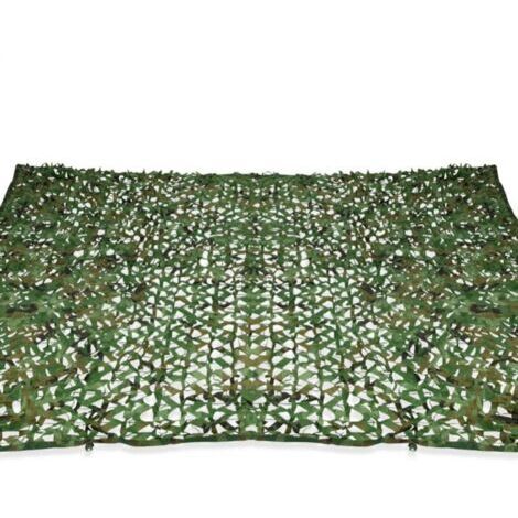 4x3 M Rechteckiges Sonnensegel Camouflage Design Shade Plaid Grün, Tarnnetz für Sonnenschutz im Freien