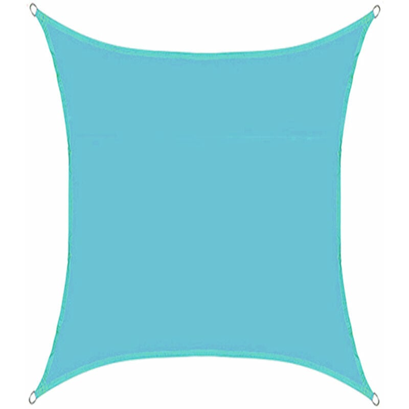4x5m Voile d'ombrage Rectangulaire toile solaire taud de soleil sable UV Imperméable Bleu